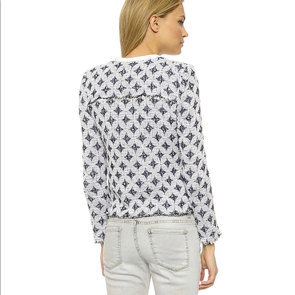 IRO Handi Cotton leather diamond textured jacket - Picture 6 of 8